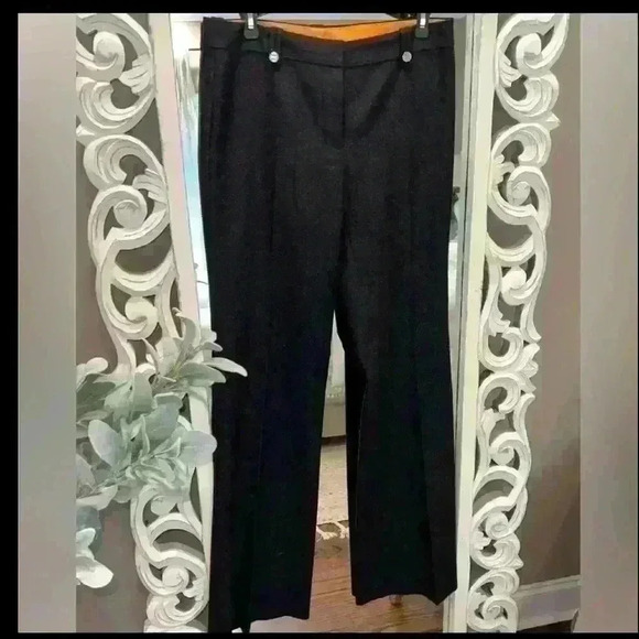 Women’s TORY BURCH Corrina Heather Dark Gray 100%
Wool Trousers- Size 6 - Picture 1 of 5